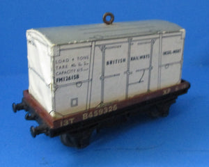 HD-32088 HORNBY DUBLO BR Low Sided Wagon with Meat Container B459325 - UNBOXED