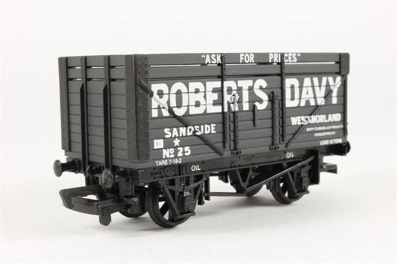 33-154 Bachmann 7 Plank Used Wagon With Coke Rails 25 In 'roberts Davy 