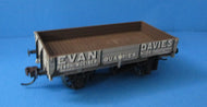 33-451A-P01 BACHMANN 3 Plank Wagon 25 in 'Evans Davies' Grey Livery - KADEE - BOXED