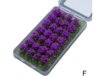BMTS007 BMT Miniature purple flower clusters - pack of 28