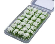 BMTS004 BMT Miniature white flower clusters - pack of 28