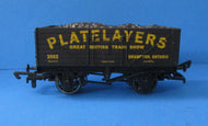 GBTS-2002 DAPOL 7 Plank Wagon special edition "PLATELAYERS GREAT BRITISH TRAIN SHOW 2002" - Boxed