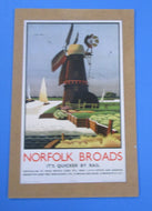 Poster 3 Railway advertising poster "Norfolk Broads"