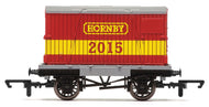 R6717 HORNBY Conflat Wagon with Container - 2015 Hornby Year Wagon - BOXED