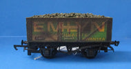 RW54E-P01 PECO 7 plank coal wagon "Emlyn" - UNBOXED