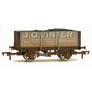 4F-051-020 DAPOL 5 plank "J. O. Vintner" open wagon with coal load - weathered
