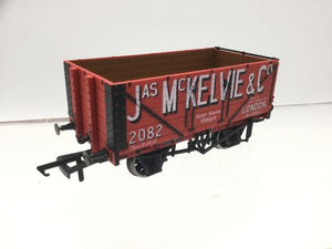 76MW7026 OXFORD RAIL  7 Plank Mineral Wagon - "Jas McKelvie & Co."  London