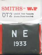 0T2 SMITHS (W&T) LNER Tarpaulin sheets 1923-1947 - O Gauge