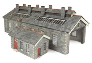 PN937 METCALFE Double Track Engine Shed Stone - N scale