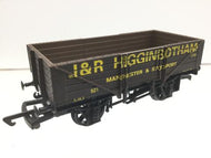 B199 DAPOL 7 Plank Wagon "J.R. HIGGINBOTHAM", Manchester & Stockport - BOXED