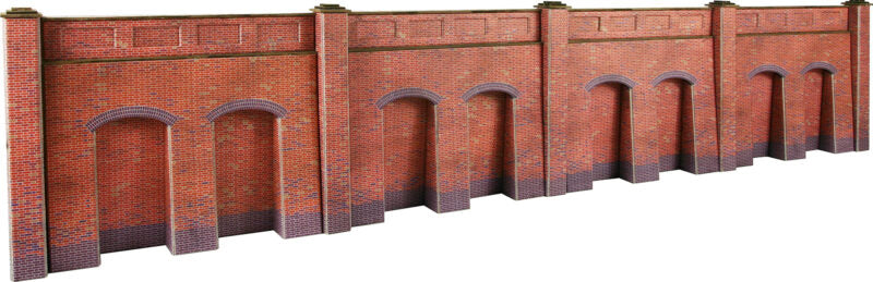 PO244 METCALFE Brick Retaining Wall - OO scale