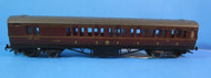 GF10631-P01 GRAFAR Corridor Brake 3rd in LMS Crimson -UNBOXED