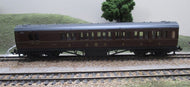 GF-10631 GRAFAR Mainline 3rd Class Brake 9854 in LMS Maroon - UNBOXED