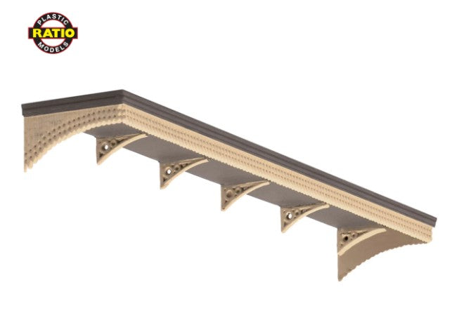 RAT-205 RATIO Station Canopy With Valance (N Gauge)