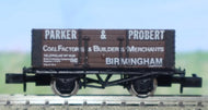 GF-2117 PECO 7 plank wagon "PARKER & PROBART" - UNBOXED N Gauge