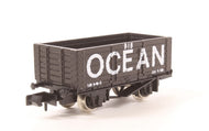 GF-2124 GRAHAM FARISH 7 plank open wagon "OCEAN" upgraded metal wheels   - UNBOXED N Gauge