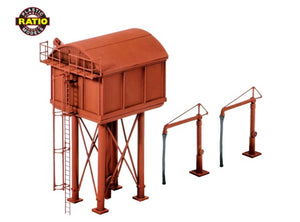 RAT-215 RATIO Water Tower and Cranes (N Gauge)