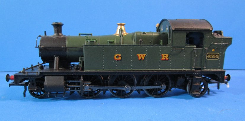 32-127 BACHMANN Class 45xx 2-6-2 Prairie tank 4550 in GWR green. Motor fitted but no DCC socket. -UNBOXED