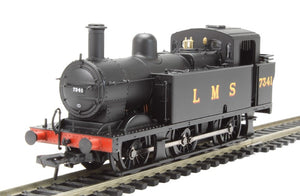 32-227B-DCC BACHMANN Class 3F Fowler "JINTY" 3741 in LMS black - DCC FITTED - BOXED