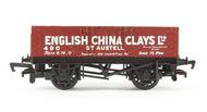 33-054 BACHMANN 5 Plank Wagon 490 in 'English China Clays' of St. Austell. Red Livery - BOXED