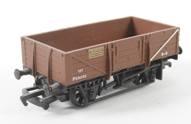 33-078C BACHMANN 5 Plank China Clay Wagon without Hood P270732 in BR Brown Livery - UNBOXED