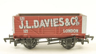 33-100A BACHMANN 7 plank wagon "J. L. DAVIES & Co" No. 121  - BOXED