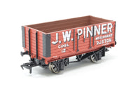 33-100S  BACHMANN 7 Plank Wagon 12 in 'J W Pinner' Red Livery - Limited Edition for B & H Models - BOXED