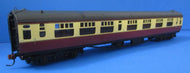 34-527-K01 BACHMANN Bulleid 63ft corridor 2nd coach in BR crimson & cream, KADEE - BOXED