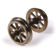 36-014 BACHMANN Metal Spoked Wagon Wheels (10 per pack) - 12.6mm dia