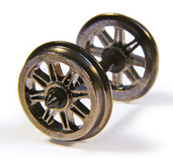 36-028 BACHMANN Metal Split Spoked Wagon Wheels (10 per pack) - 12.6mm dia