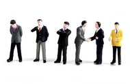 36-040 BACHMANN Businessmen, 6 hand painted figures - OO Gauge