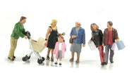 36-046 BACHMANN Shopping Figures, 6 hand painted figures - OO Gauge