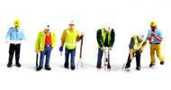 36-052 BACHMANN Civil Engineers, 6 hand painted figures  - OO Gauge