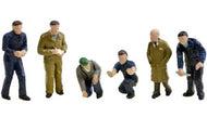 36-403 BACHMANN Factory Workers and Foreman, 6 hand painted figures - OO Gauge