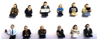 36-408 BACHMANN Seated Coach Passengers x12 - OO Gauge
