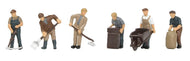 36-413 BACHMANN Post War Farming Figures: 6 hand-painted figures depicting post war farming figures in a variety of poses  - OO Gauge