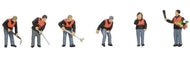 36-421 BACHMANN 1960/1970s Lineside workers, 6 hand painted figures - OO Gauge