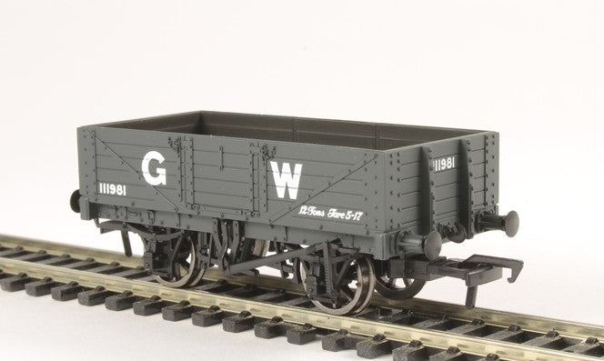 37-068 BACHMANN  5 Plank Wagon Wooden Floor GWR Grey 111981 - BOXED