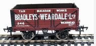 37-083 BACHMANN 7 Plank end door wagon "BRADLEYS of WEARDALE" - BOXED