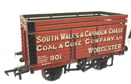 37-181 BACHMANN 7 Plank wagon with coke rails "SOUTH WALES & CANNOCK CHASE" - BOXED