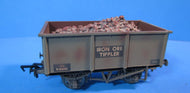 37-277A BACHMANN 27 Ton Steel Tippler Wagon Iron Ore BR Weathered Grey B380005 - BOXED