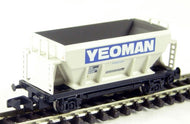 373-035B GRAHAM FARISH Bulk Aggregate Hopper PGA "YEOMAN" white livery PR14363 - BOXED N Gauge