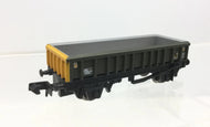 373-877A GRAHAM FARISH MEA open box mineral wagon in Railfreight grey & yellow 391078  - BOXED N Gauge