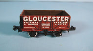 377-2012K GRAHAM FARISH 7 Plank End Door Wagon, "GLOUCESTER RAILWAY CARRAIGE & WAGON COMPANY" - BOXED N Gauge