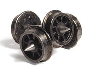 379-411 Graham Farish 3 Hole Disc Wagon Wheels, N Gauge, pack of 10 axles