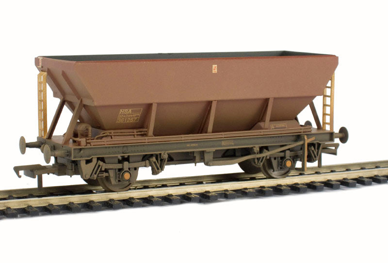 38-005A BACHMANN 46 ton HSA E. HEA Hopper Wagon in BR Railfreight brown - weathered 361257