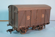 38-070A-P01 BACHMANN 12 ton Southern planked ventilated van in SR brown N48679, weathered  - UNBOXED