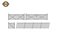 RAT-435 RATIO  - GWR Spear Fencing, Ramps and gates - OO Gauge