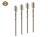 RAT-452 RATIO Telegraph Poles pack of 16 - OO Gauge