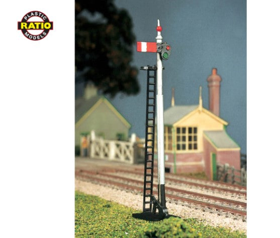 RAT-467 RATIO GWR Tubular Post Signal - OO Gauge